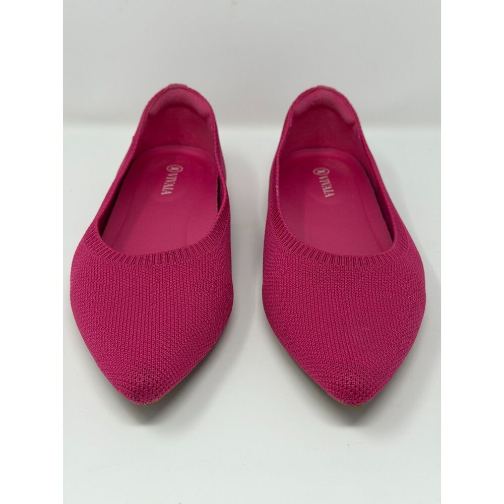 Vivaia Women's Aria 5 Pointed Toe Ballet Flat Pitaya Hot Pink Size 39.5 US 9